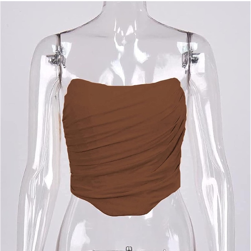 Cropped corset top - Picture 5 of 6